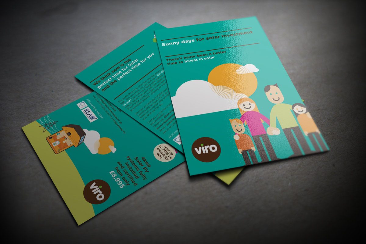 Viro solar energy flyer design by Reddishpink