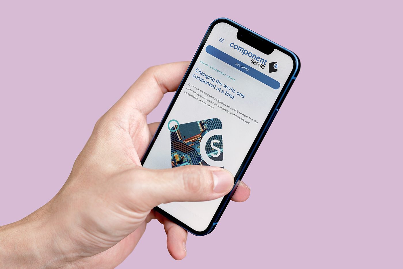 Website design for Component Sense