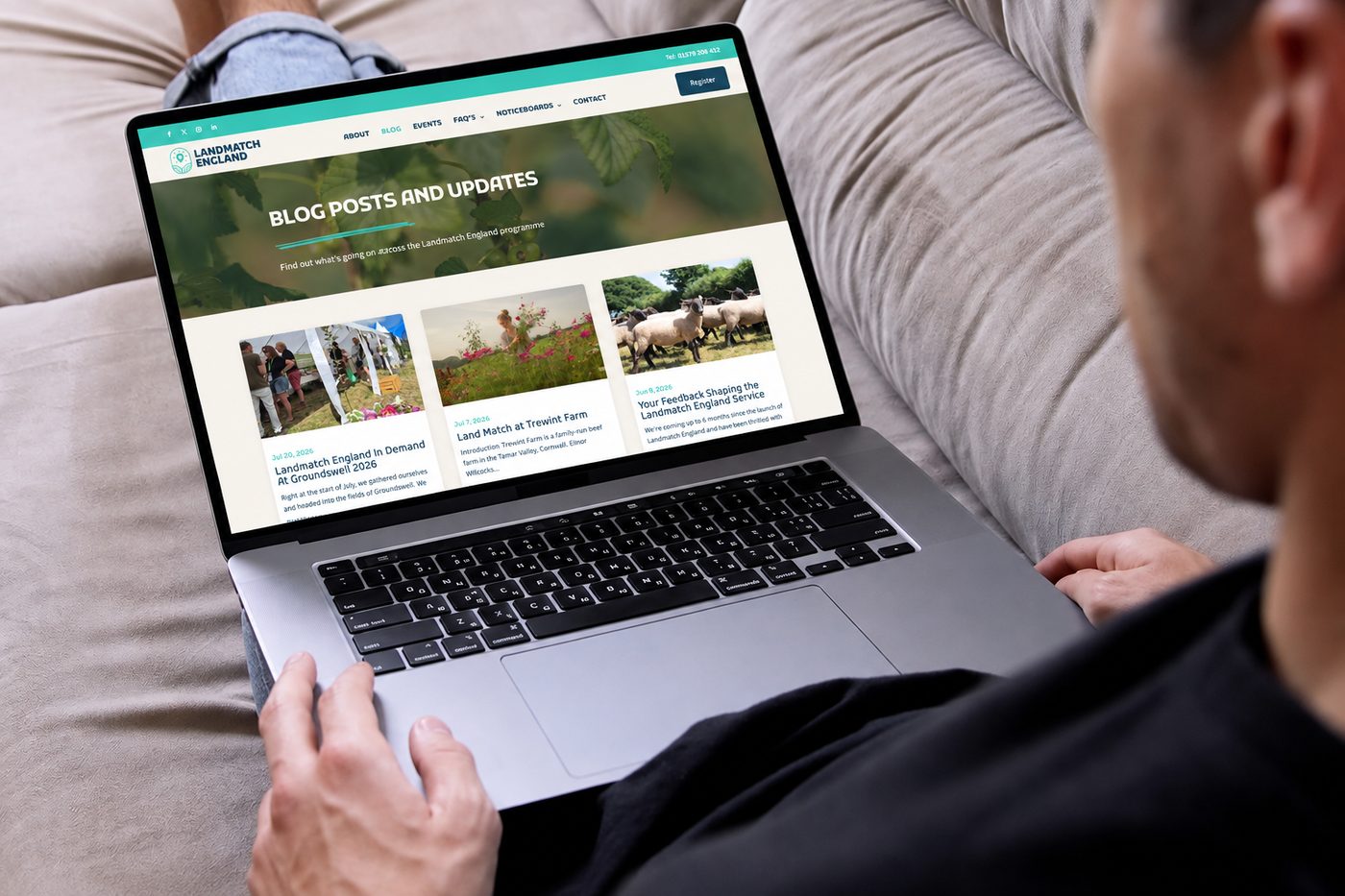 Website design for Landmatch England