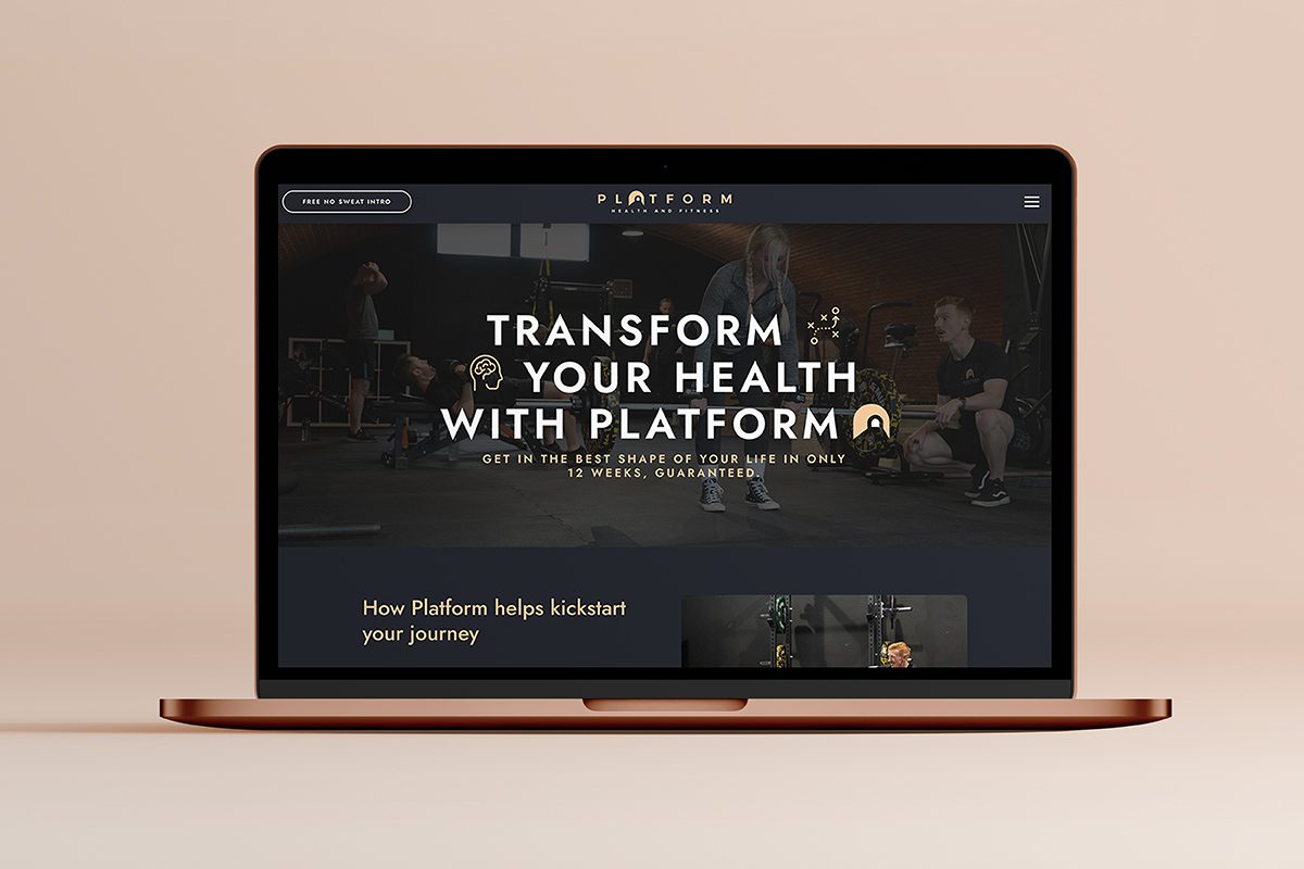 Website design for Platform Health and Fitness