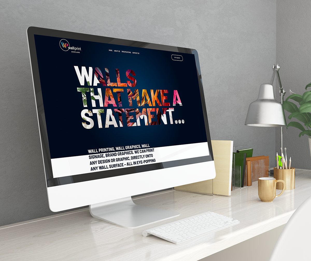 Website design for Wallprint